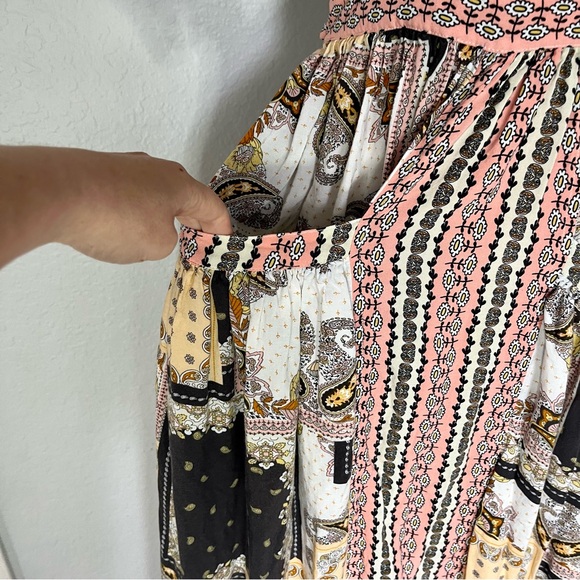 Matilda Jane Perfectly Paisley Patchwork Maxi Dress Size Small - Picture 5 of 16